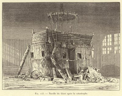 Vagem do gigante após o desastre (gravura) de French School