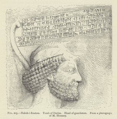 Naksh-i-Rustem, tumba de Dario, chefe da guarda de French School