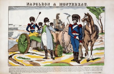 Napoelon a Montereau 28 de fevereiro de French School