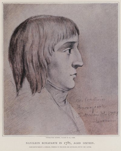 Napoleão Bonaparte em 1785 de French School