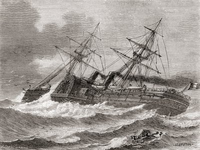 Napoleão III, de The Wonders of Science, pub.1870. de French School