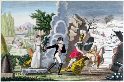 Napoleão I (1769-1821) entre Guerra e Paz, c. 1815 de French School