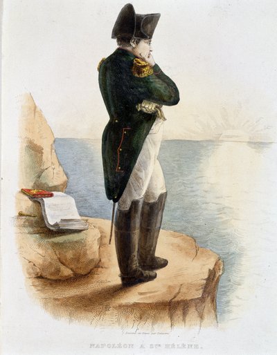 Napoleon a Sainte Helene - in “Plutarque Français” de French School