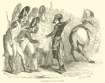 Napoleão em St Cloud (gravura) de French School