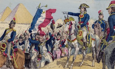 Napoleão na Batalha das Pirâmides, Egito de French School
