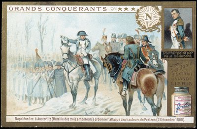 Em Austerlitz, Napoleão ordena o ataque às alturas de Pratzen (2 de dezembro) de French School