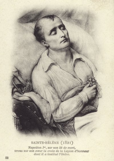Napoleão em seu leito de morte de French School