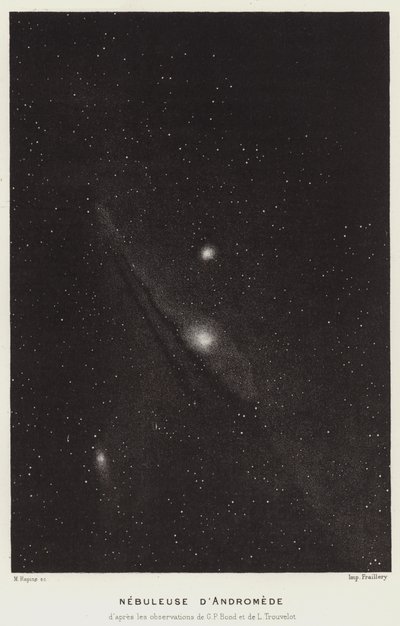 Nebulosa de Andrómeda (Litho) de French School