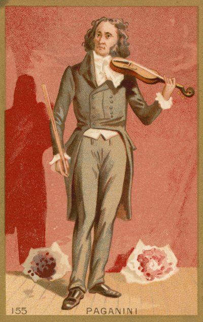 Niccolo Paganini, violinista e compositor italiano de French School