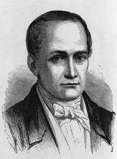 Nicéphore Niepce (1765-1833), inventor francês, pioneiro da fotografia - no "Album de la Science; cientistas ilustres; Grandes Descobertas" 1896. de French School