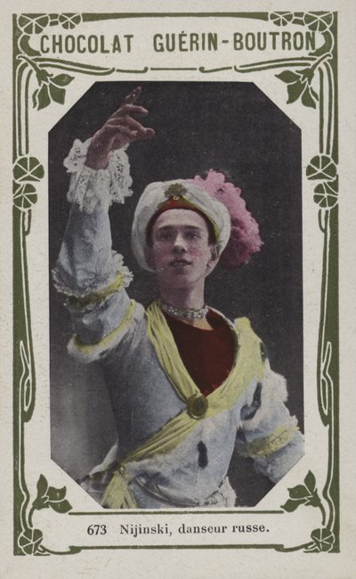 Nijinsky, dançarina russa (foto colorida) de French School