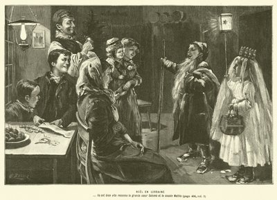 Noel En Lorraine (gravura) de French School