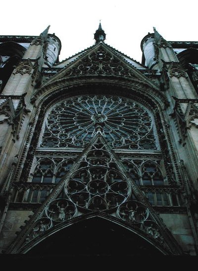 Janela rosa norte, c.1280 de French School