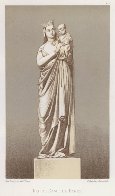Notre Dame de Paris (cor litho) de French School