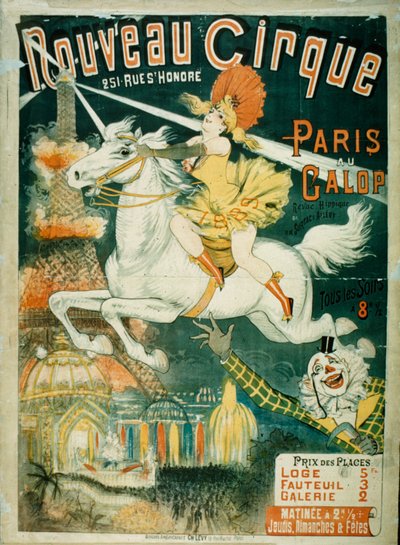 Novo circo, 1889 de French School