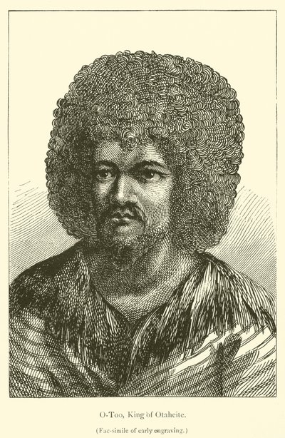 O-Too, Rei de Otaheite (gravura) de French School