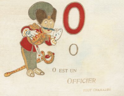 O é um oficial de combate. de French School
