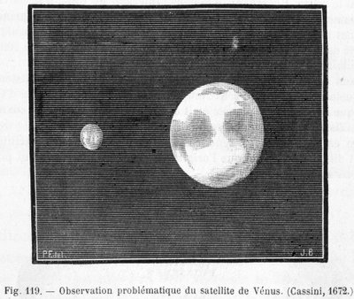 Observação problemática do satélite de Vénus (Cassini de French School