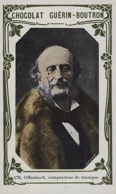Offenbach, compositor musical (foto colorida) de French School
