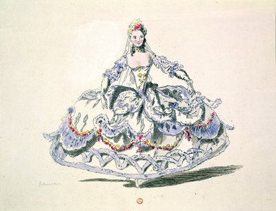 Fantasia de ópera, da coleção Menus Plaisirs, fac-símile de A. Guillaumot Fils de French School