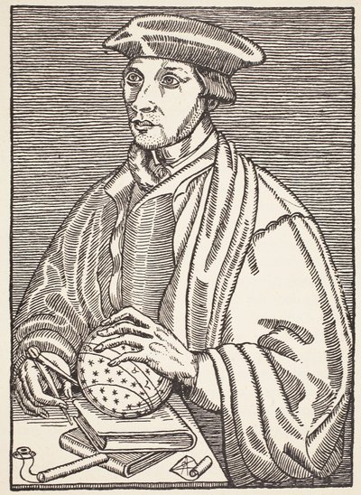 Oronce Fine, Ilustração da História da Francaise Nacional, Ciências, Volumes I e II, por Gabriel Hanotaux (1853-1944), 1924 de French School