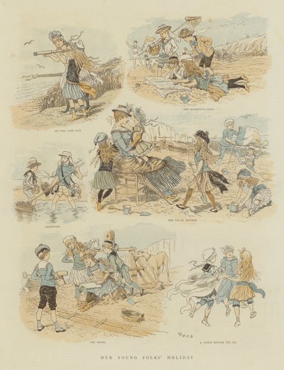 As férias dos nossos jovens (cromolitografia) de French School