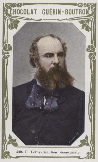 P Leroy-Beaulieu, economista (foto colorida) de French School