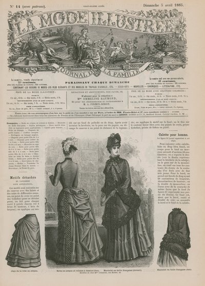 Página da La Mode Illustree de French School
