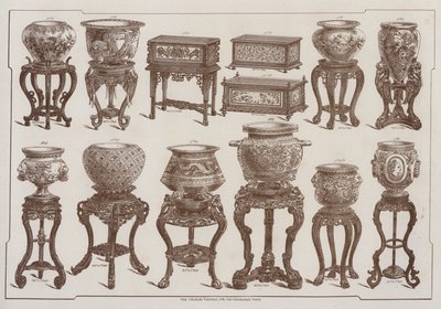 Página do catálogo do Grand Depot de Porcelaines, Faiences et Verreries (cor litho) de French School