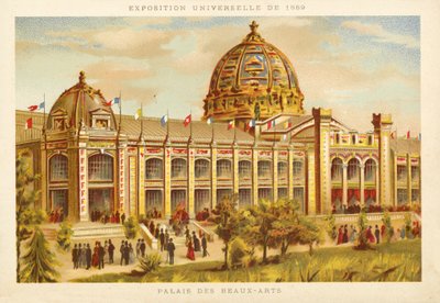 Palácio de Belas Artes, Exposição Universal de 1889, Paris de French School