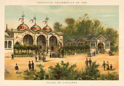 Palácio da higiene, exposição mundial 1889, Paris de French School