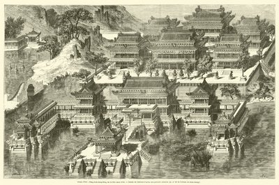 Palácio de Verão, Fang-hou-ching-king, ou o Site sem rival (gravura) de French School