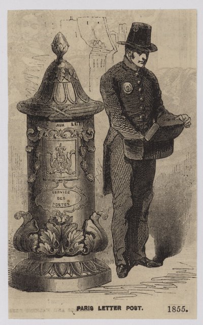 Carta de Paris, 1855 de French School