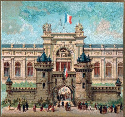 Paris. Exposição Universal de 1889: O Palácio do Ministério da Guerra. de French School