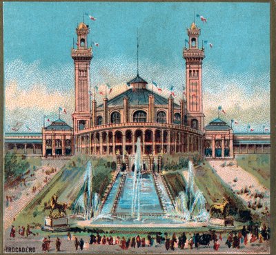 Paris. Exposição Universal de 1889: Trocadero. de French School