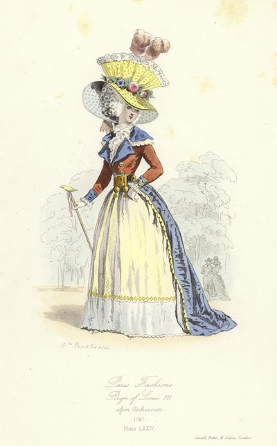 Modas de Paris, reinado de Luís XVI de French School