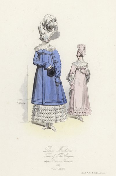 Modas de Paris, época do Império de French School