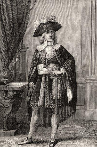 Paul Francois Jean Nicolas Comte de Barras (1755-1829), de "Histoire de la Revolution Francaise", de Louis Blanc de French School