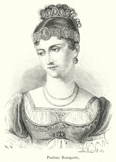 Pauline Bonaparte (gravura) de French School