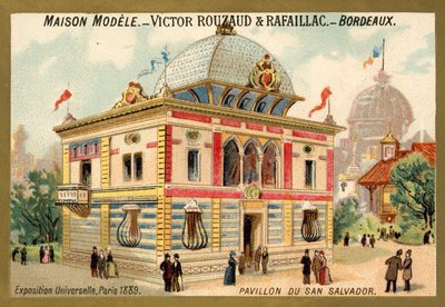 Pavilhão de San Salvador, Exposição Universelle, Paris de French School