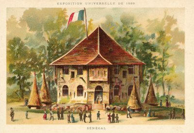 Pavilhão do Senegal, Exposição Universal de 1889, Paris de French School