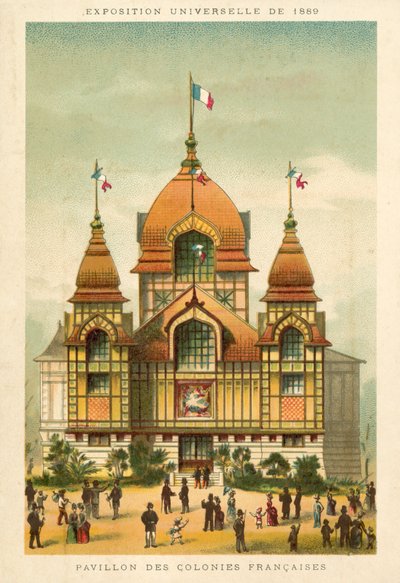 Pavilhão das Colônias Francesas, Exposição Universelle 1889, Paris de French School
