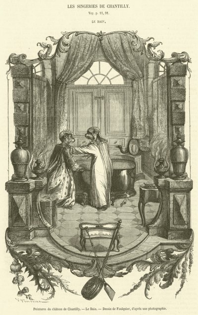 Pinturas do Castelo de Chantilly, O Banho (gravura) de French School