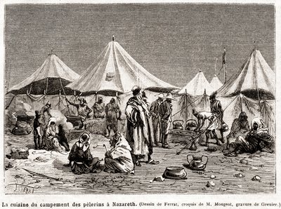 Peregrinação de Penitência aos Lugares Santos de 25 de Abril a 8 de Junho de 1882 (gravura) de French School