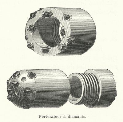 Ponche de diamante (gravura) de French School