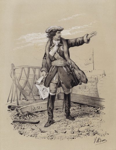 Pedro o Grande, Czar da Rússia de French School