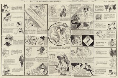 Petites annonces illustrees (gravura) de French School