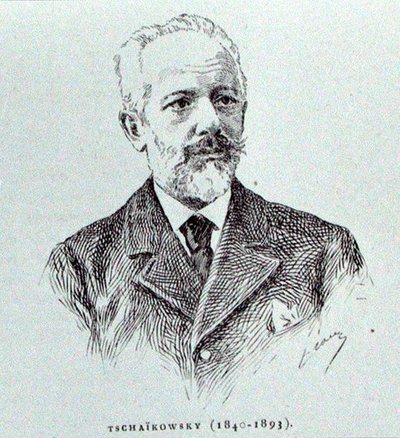 Petr Ilyich Tchaikovsky (1840-93), ilustração de 
