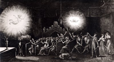 Phantasmagoria, de Memórias Criativas Científicas e Anedotas de Etienne Gaspard Robertson (1763-1837), Paris, 1831 de French School