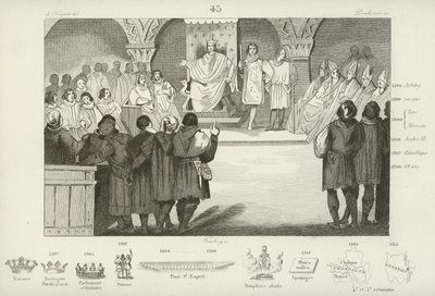 Filipe IV da França convoca os Estados Gerais, Palácio de Louuvre, Paris, 1302 de French School